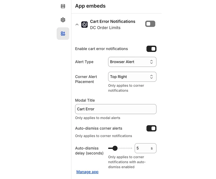 Theme extension setup