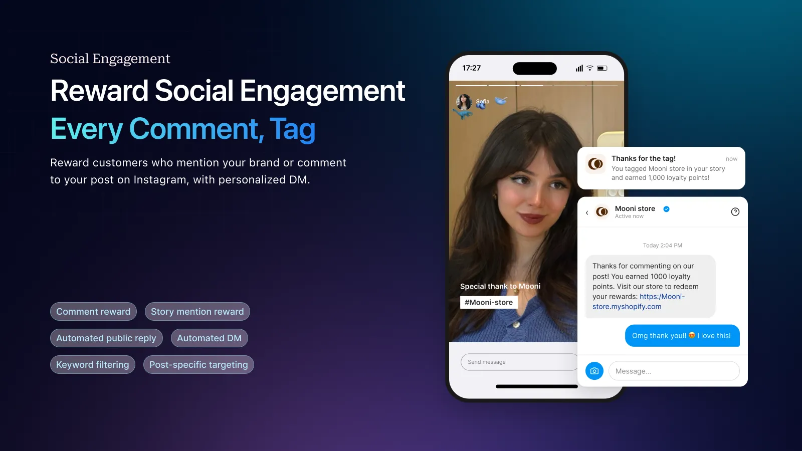 Joy Loyalty Program dashboard