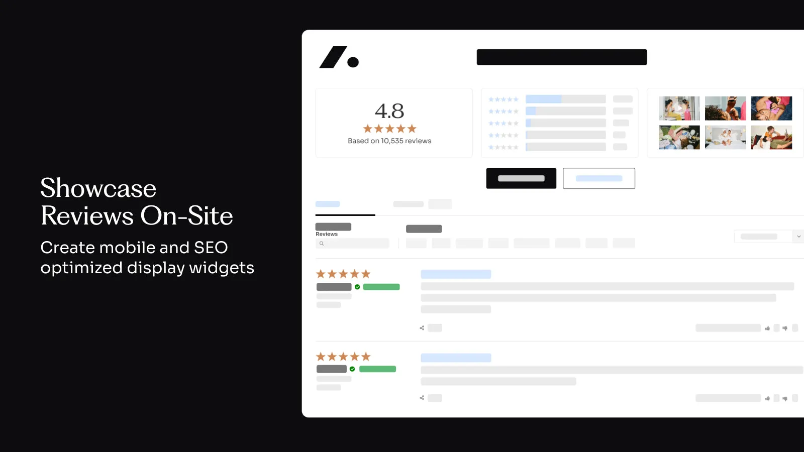 Stamped Reviews and Loyalty dashboard