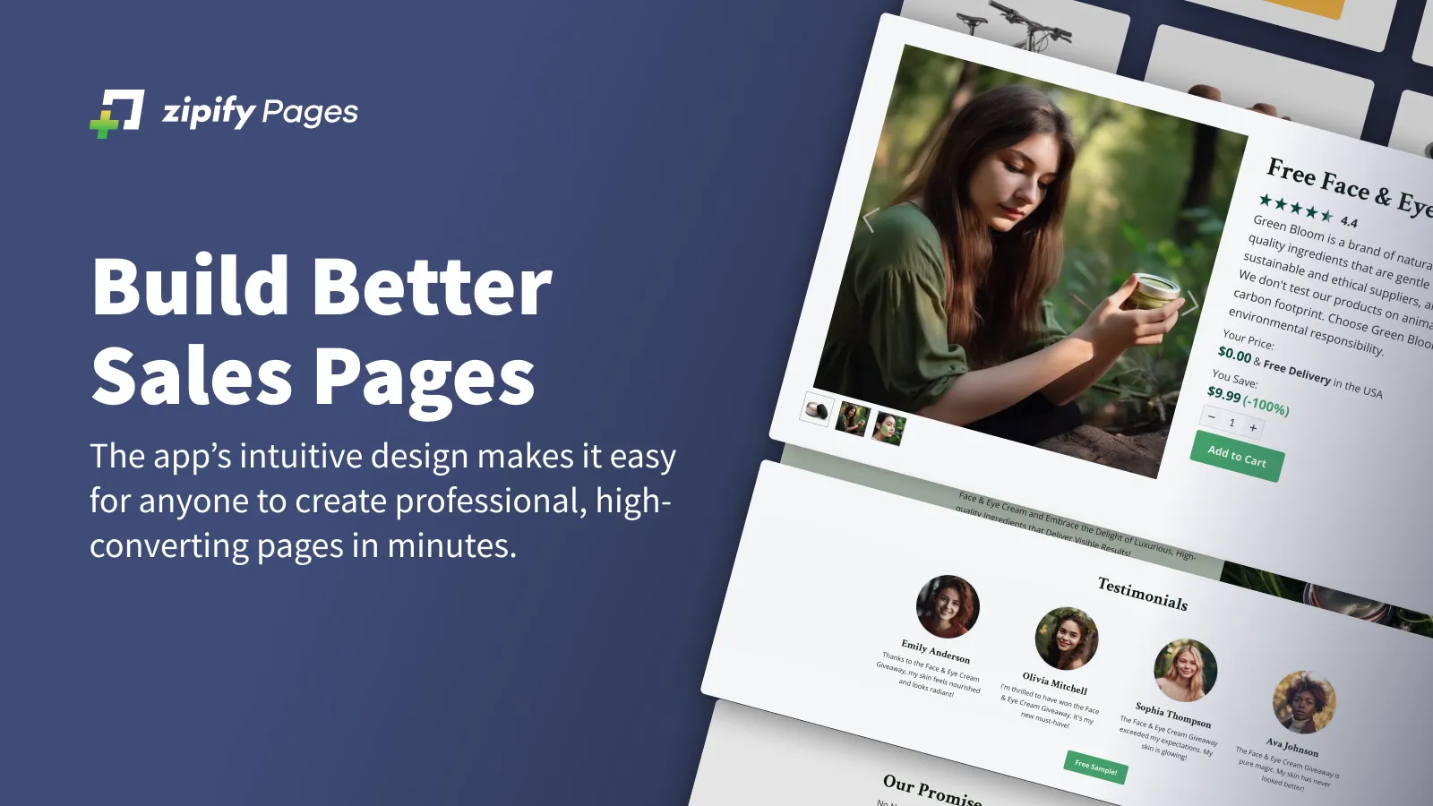 Zipify Landing Page Builder interface