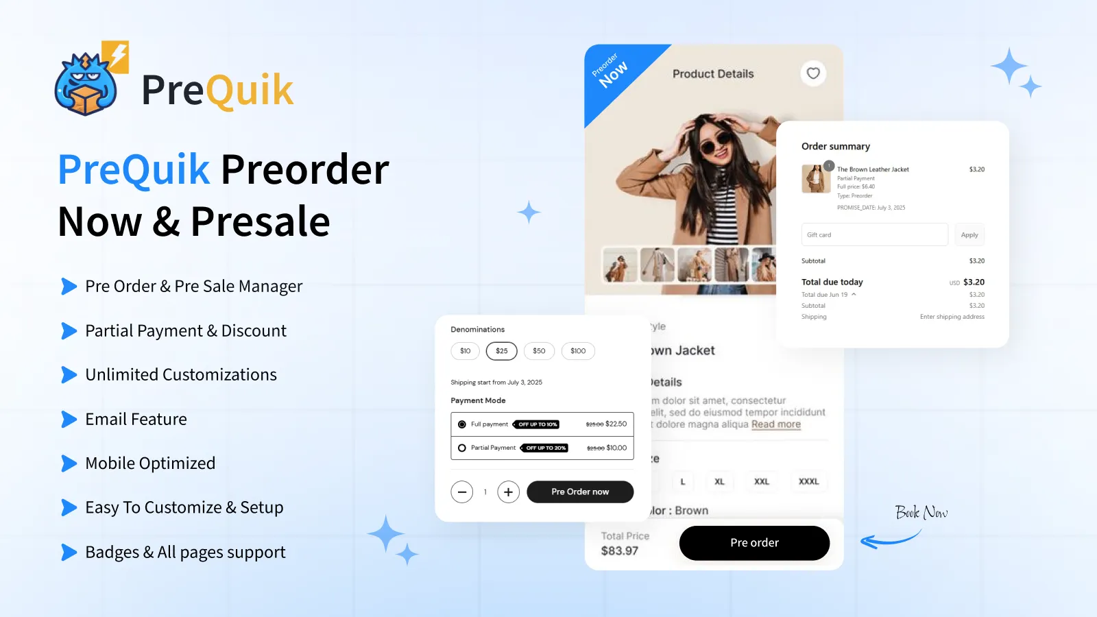 PQ app interface