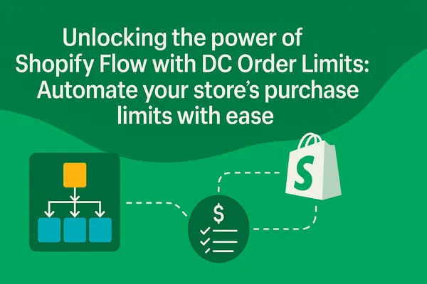 Unlocking the power of Shopify Flow with DC Order Limits: Automate your store's order limits with ease