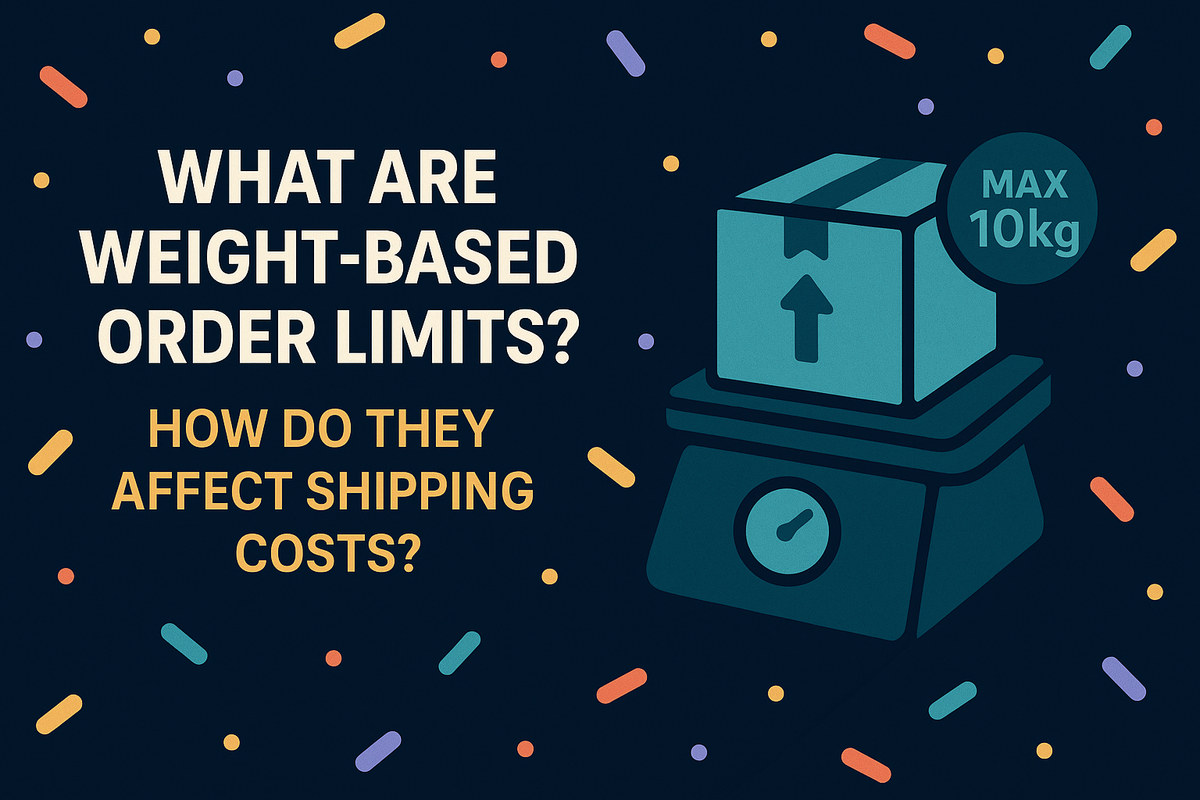 What are weight-based order limits and why do they matter for shipping costs?